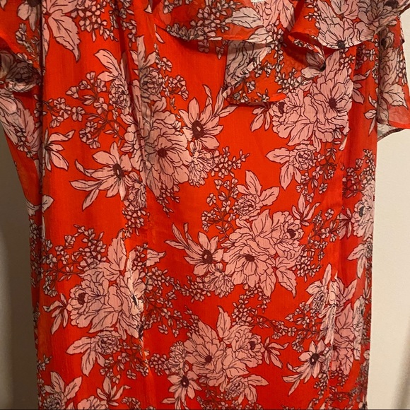 Vince Camuto Asymmetrical Floral Dress - Picture 4 of 6